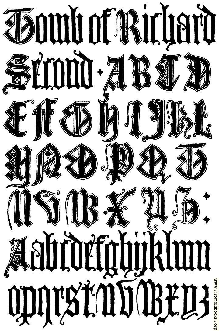 old english letters tattoos. 179english Gothic Letters 15th
