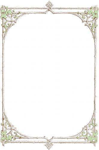 free clip art leaves. Free clip-art: Victorian border of brown twigs and green leavesdetails