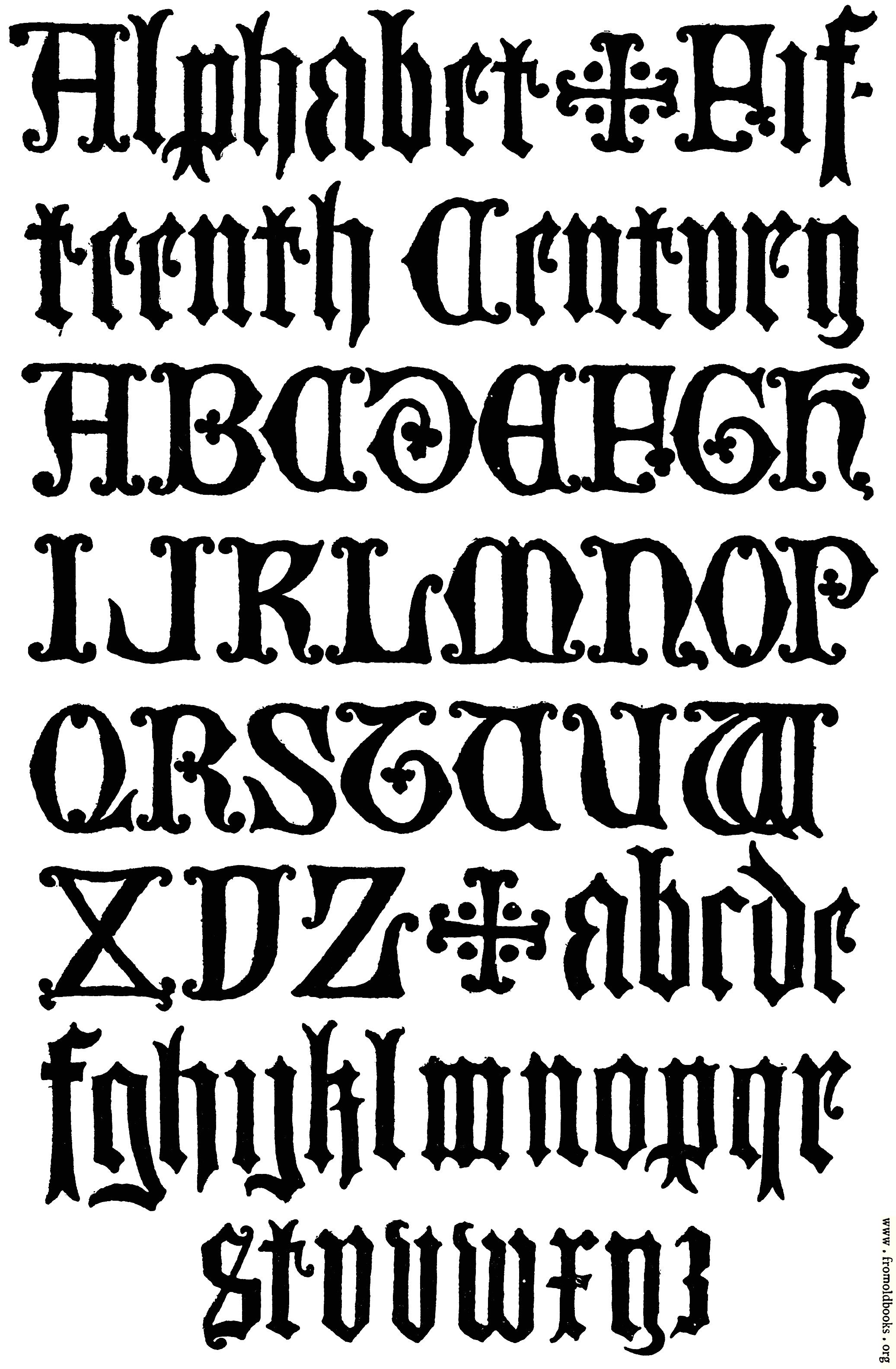 178. – English Gothic Letters. 15th Century. F.C.B.