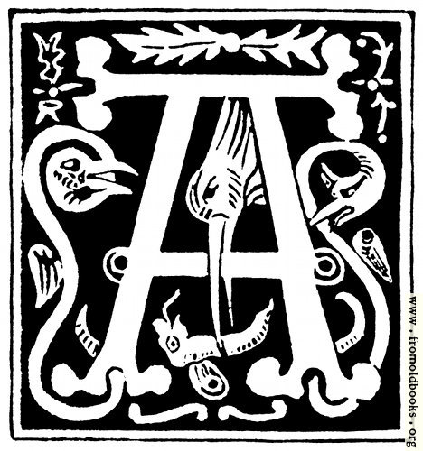 FOBO - Decorative initial letter “A” from 16th Century