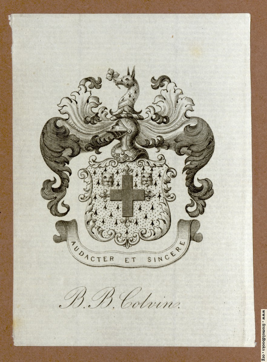 FOBO - Bookplate, R. B. Colvin