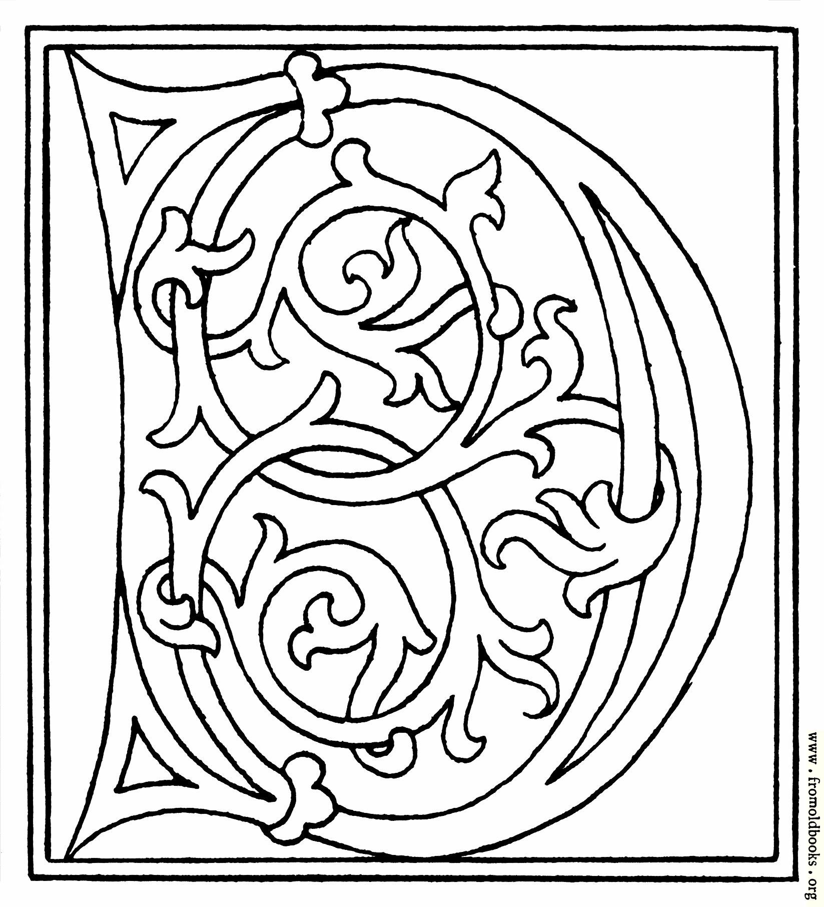 medieval letter coloring pages