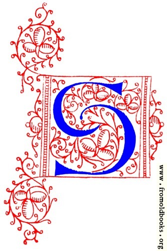 FOBO - Decorative uncial initial letter S from fifteenth Century Nos. 4 ...